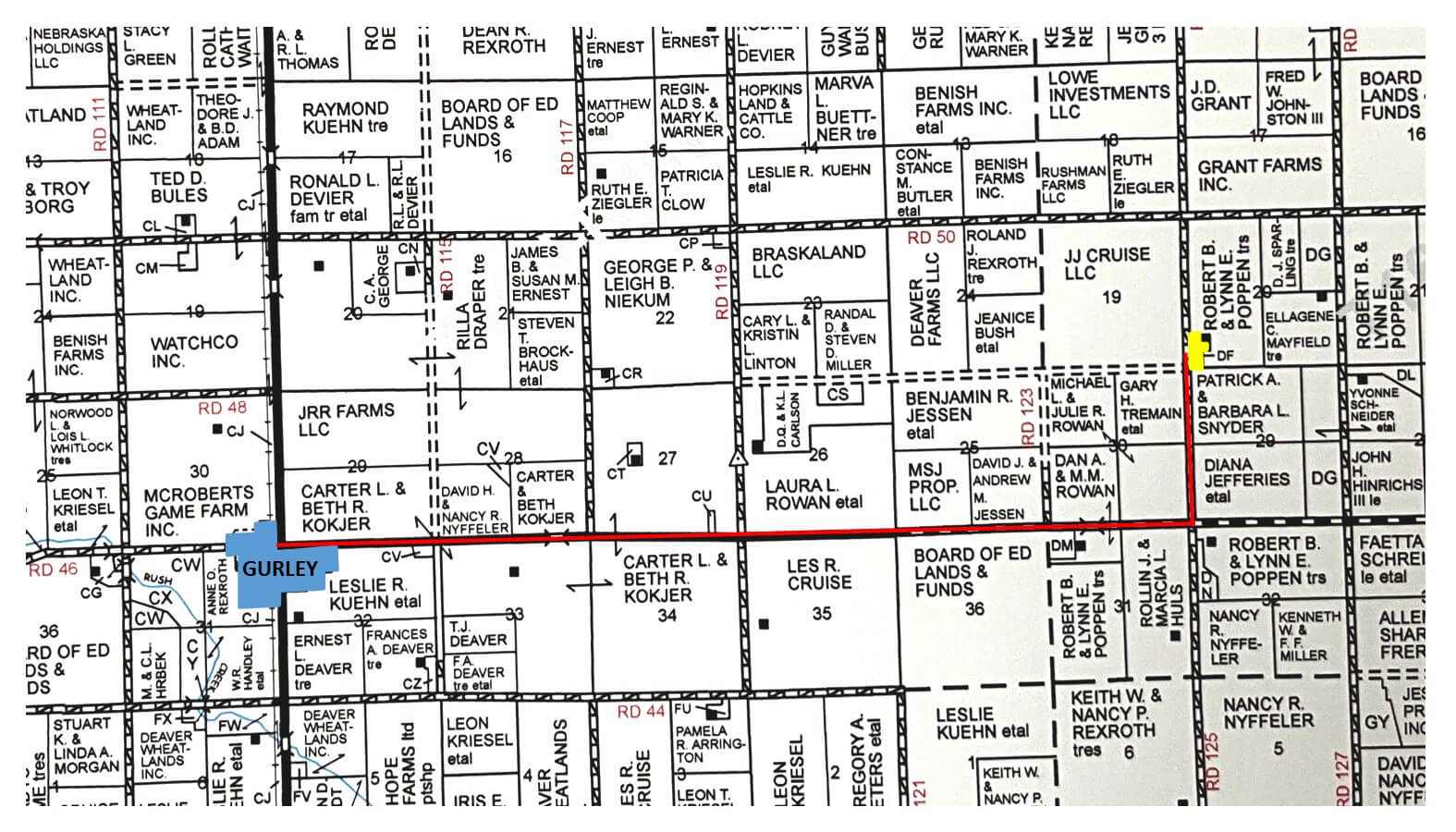 Plat Map - Gurley Brend Alhm